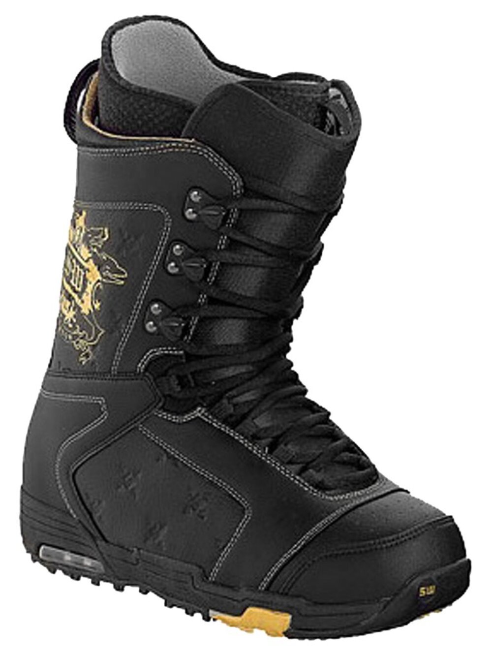 NEW Burton Shaun White Mens Snowboard Boots!  12 Euro 46  Black With Gold Detail